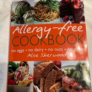 Allergy free cookbook: no eggs, dairy, nuts gluten 224 pg-helpful tips/recipes
F